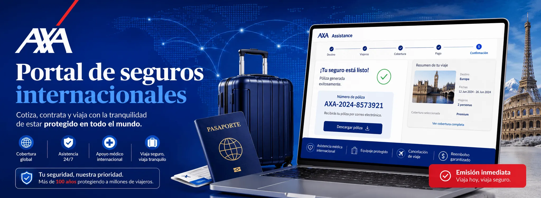 AXA ASSISTANCE VIAJES - Plataforma B2C seguros de viaje — Galería