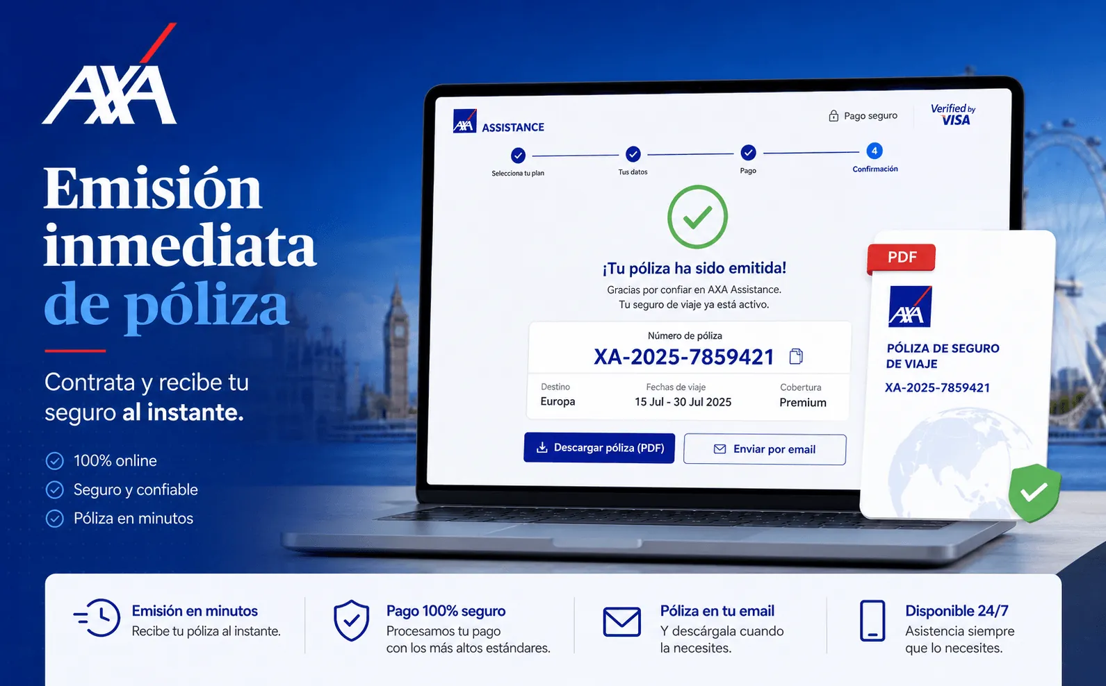 AXA ASSISTANCE VIAJES - Plataforma B2C seguros de viaje — Galería 2