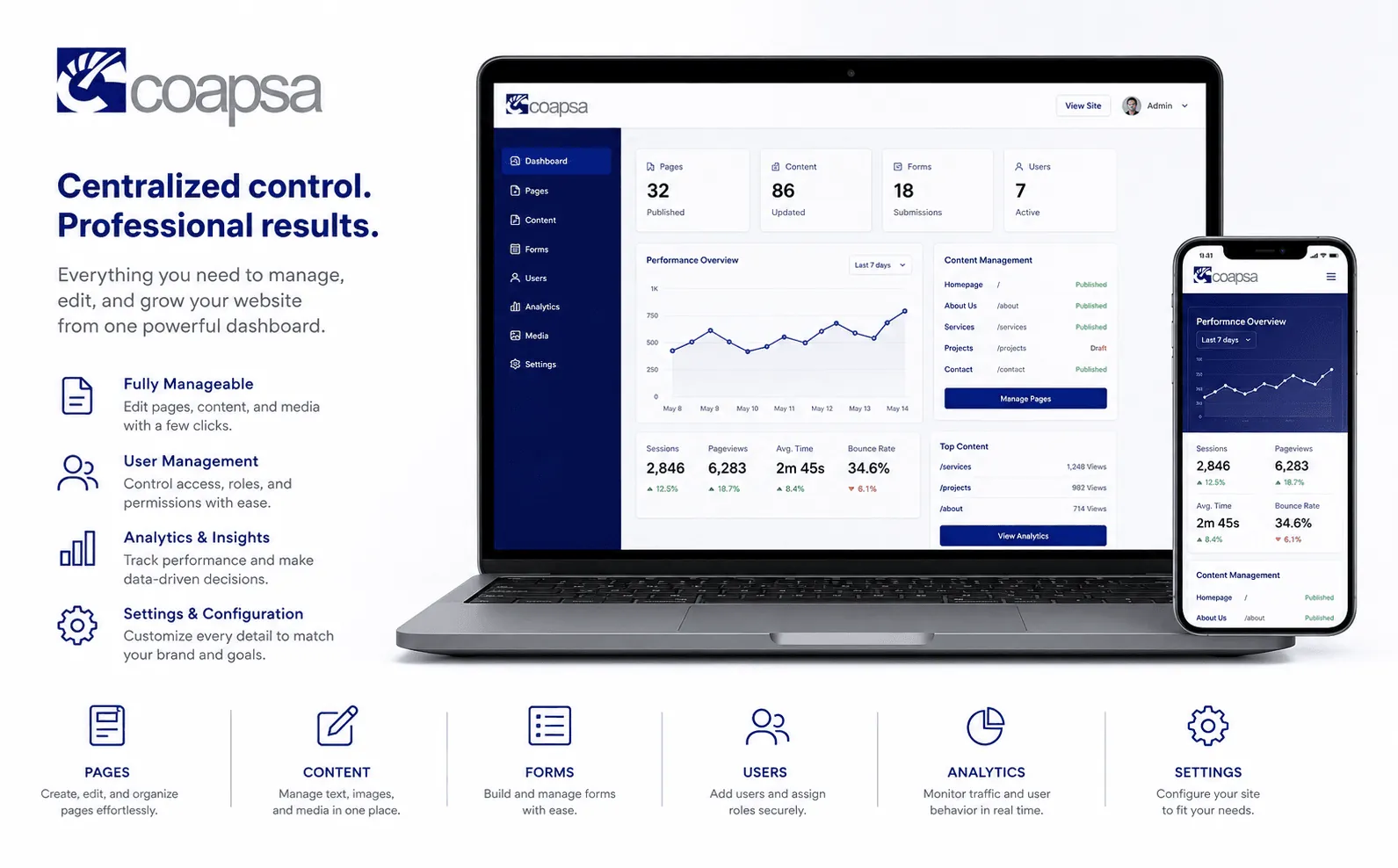COAPSA — Web corporativa totalmente gestionable — Galería 2