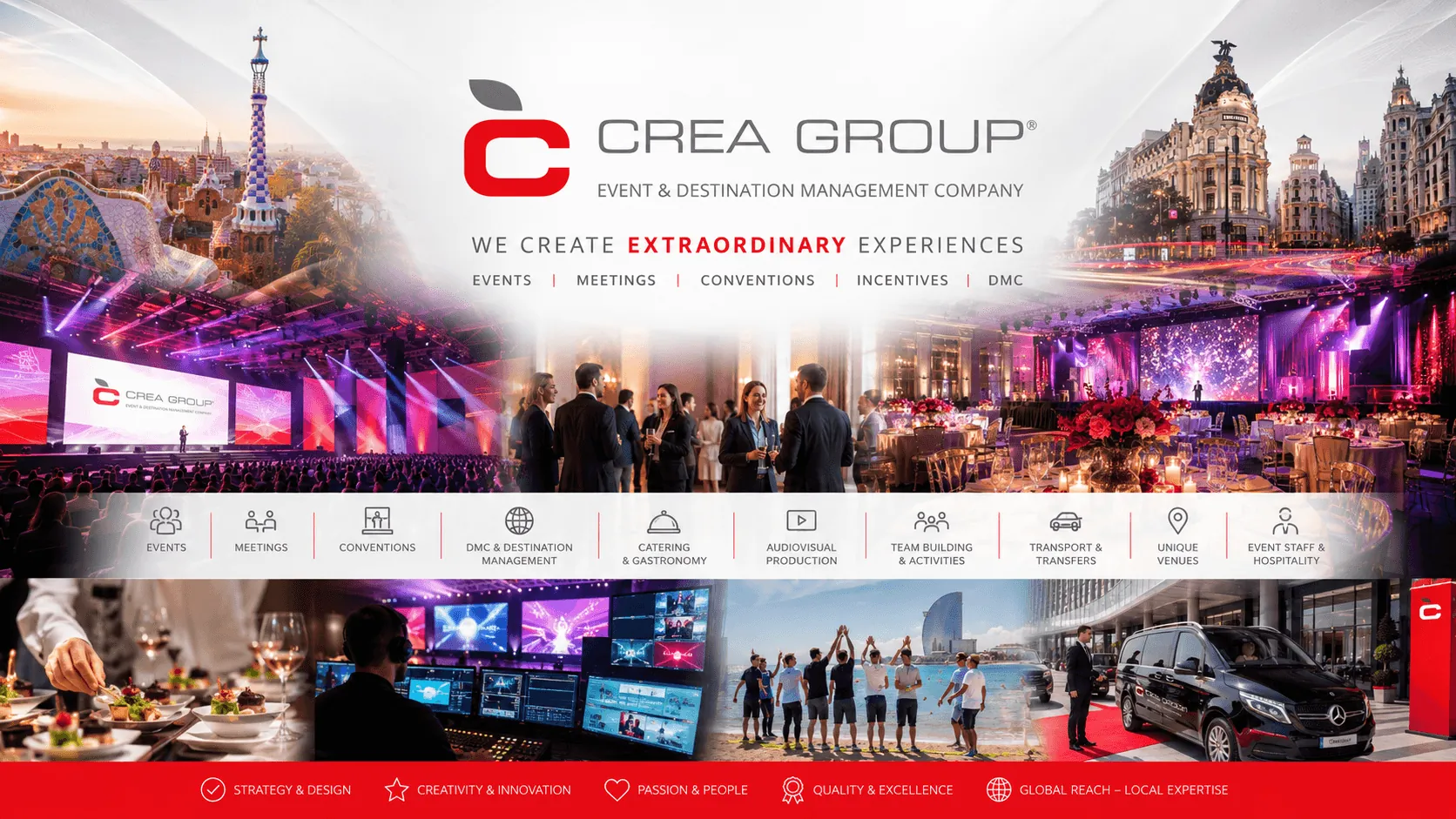 CREA GROUP — Una experiencia digital a la altura de eventos extraordinarios