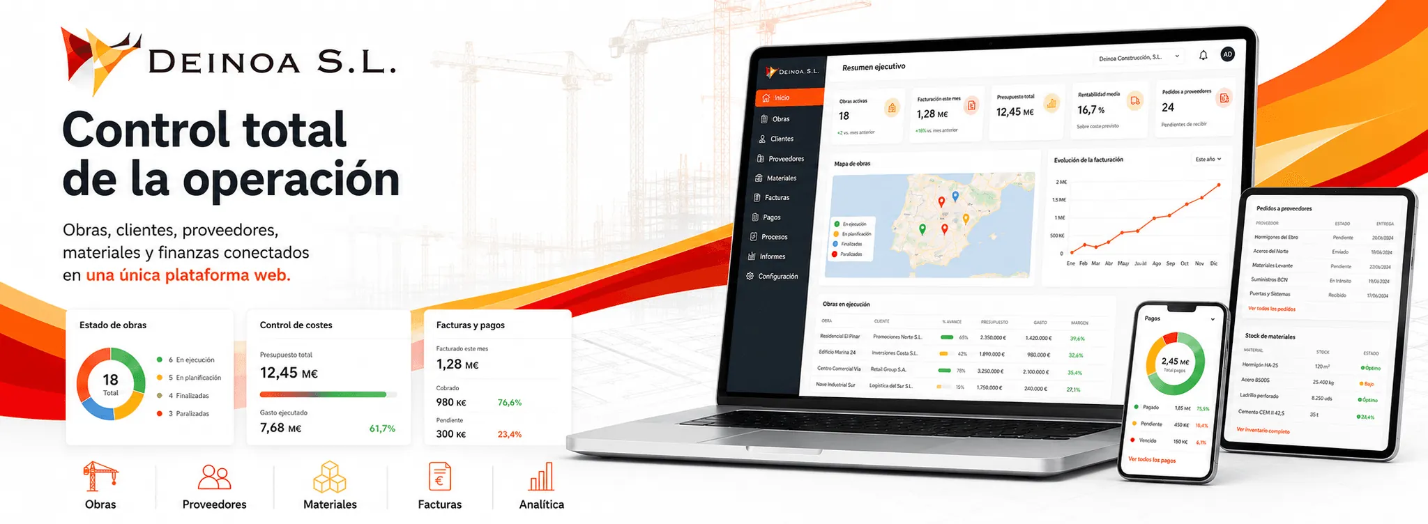DEINOA — Gestión integral de obras, recursos y procesos empresariales — Galería