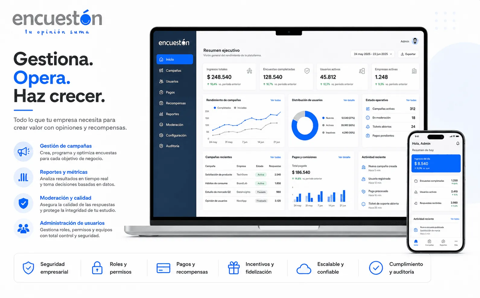 Encuestón — Plataforma de encuestas bonificadas para empresas y usuarios — Galería 2