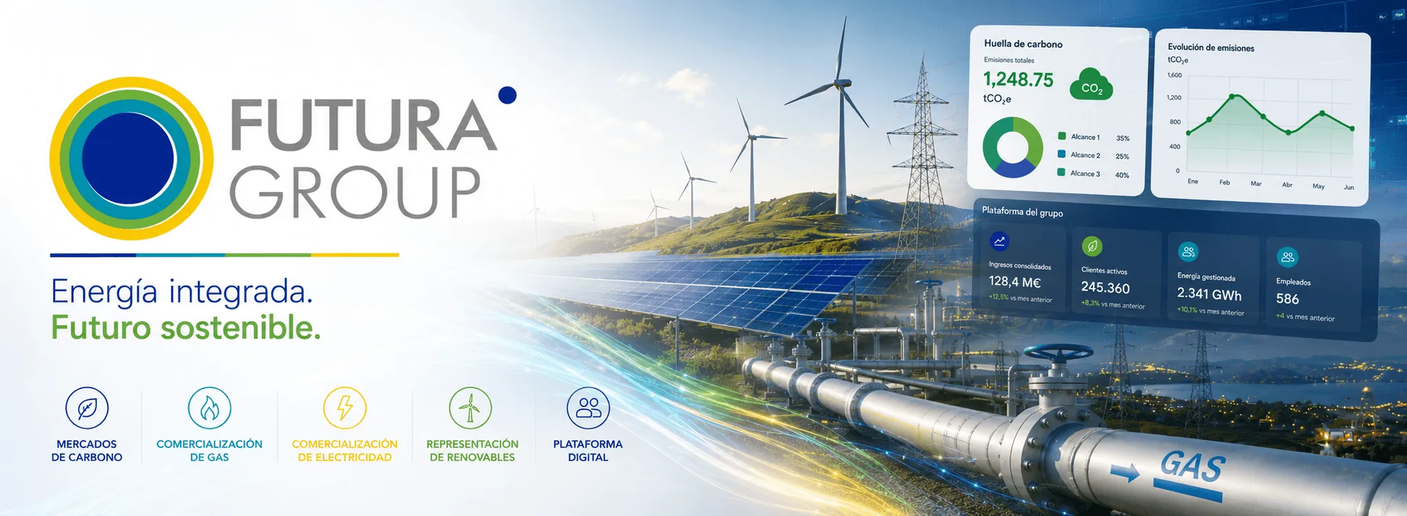 Futura Group — Plataforma digital para la gestión energética y la huella de carbono — Gallery