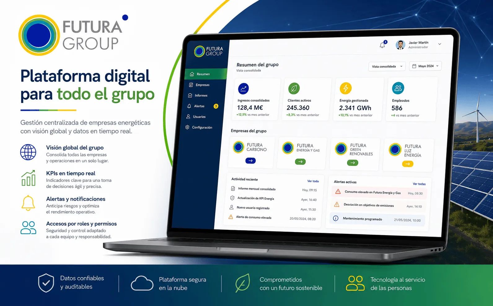Futura Group — Plataforma digital para la gestión energética y la huella de carbono — Gallery 1