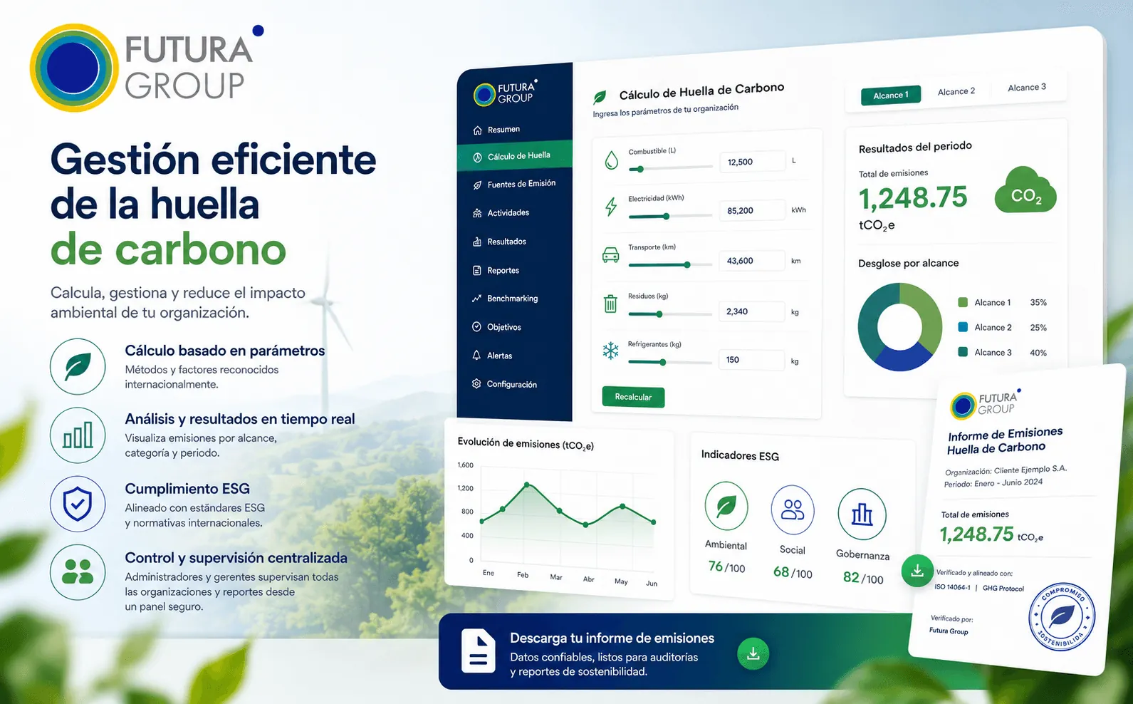 Futura Group — Plataforma digital para la gestión energética y la huella de carbono — Gallery 2