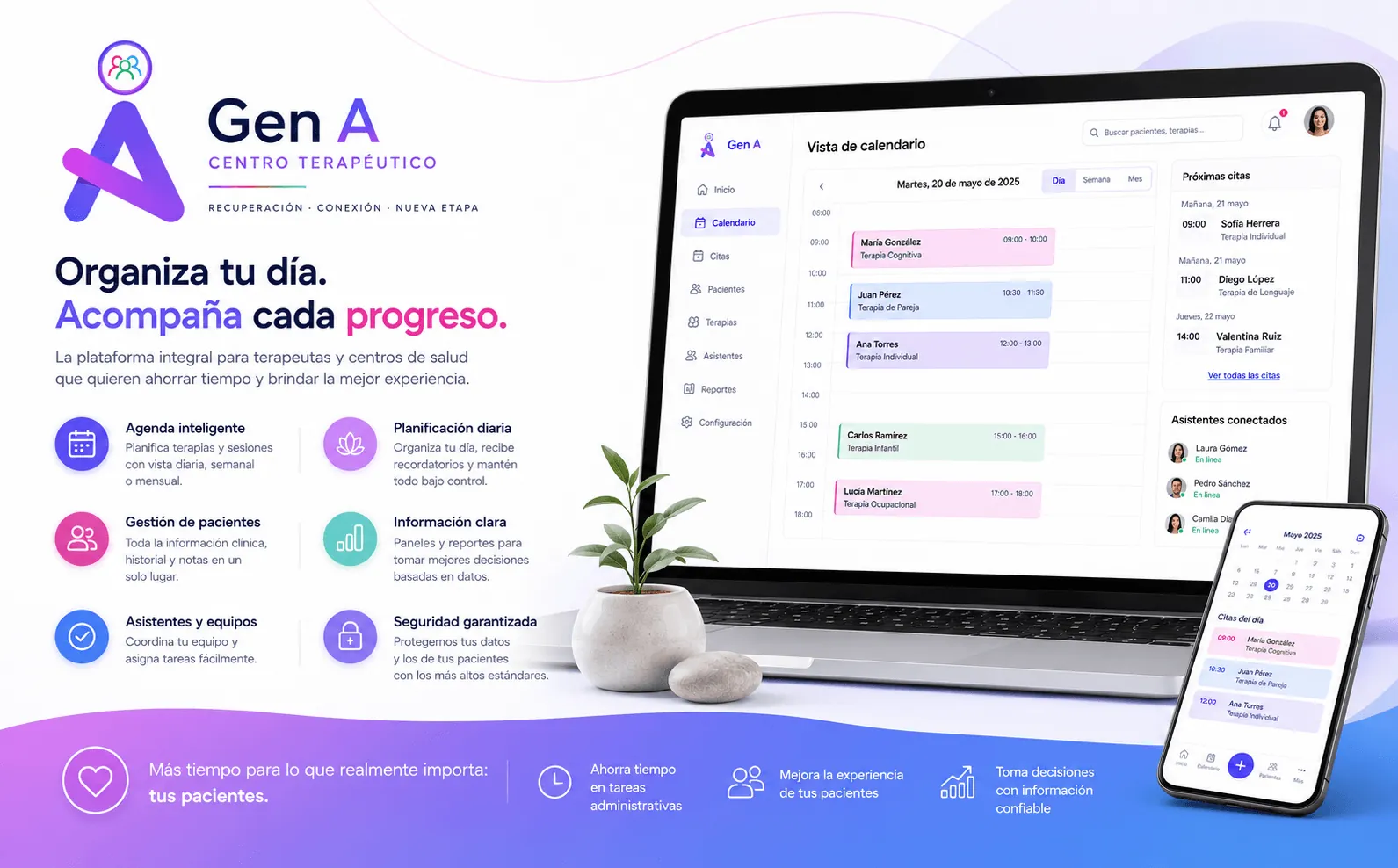 Gen A — Plataforma integral para la gestión de terapias y seguimiento clínico — Gallery 1