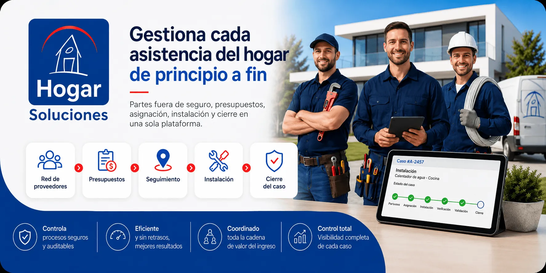 HOGAR SOLUCIONES -  Plataforma gestión integral reparaciones