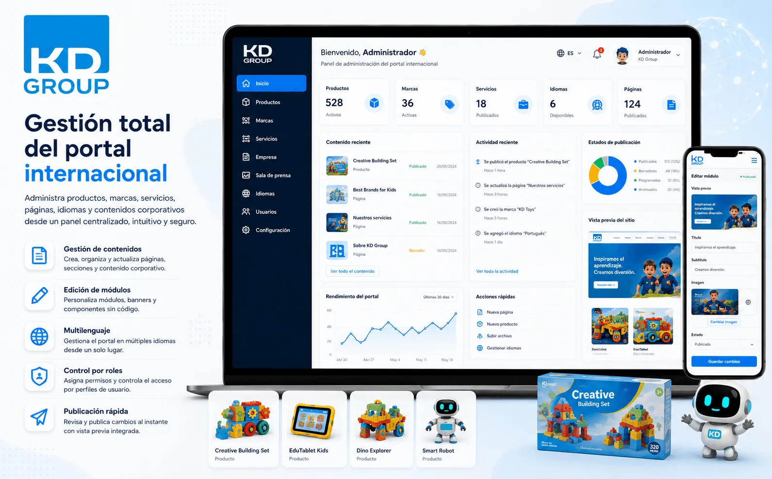 KD Group — Rediseño del portal corporativo internacional — Galería 2