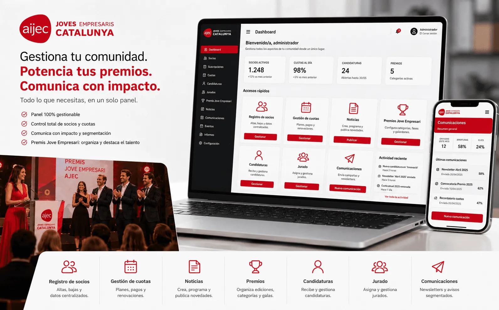 AIJEC — Plataforma digital para la gestión de una comunidad empresarial — Galeria 2