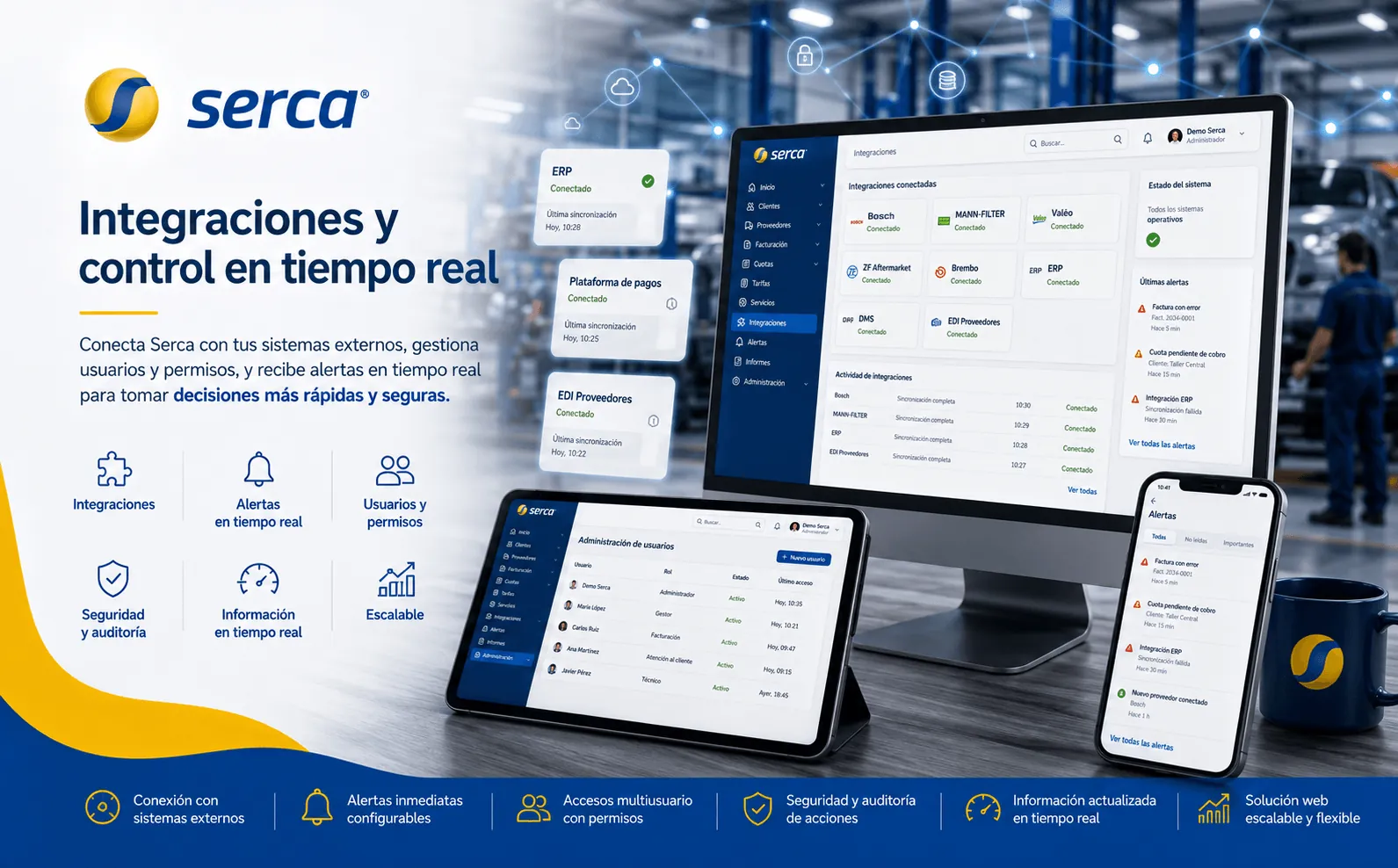 Serca — Plataforma integral de gestión para clientes, proveedores, facturación e integraciones — Gallery 2