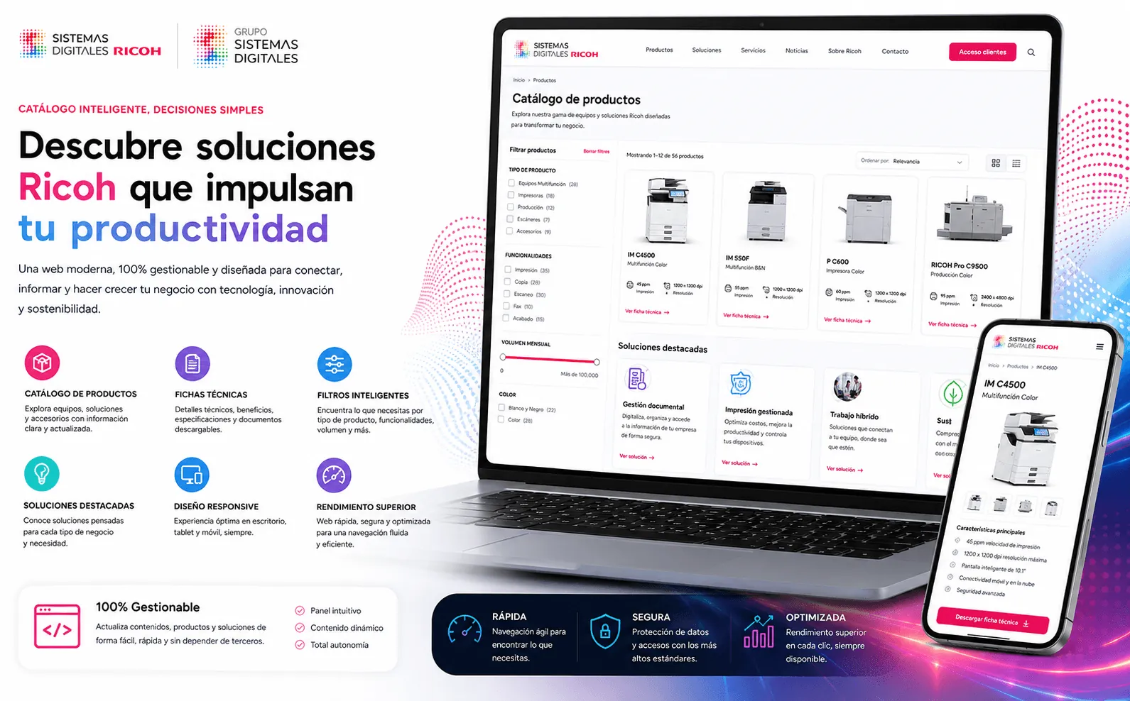 Sistemas Catalunya - Web corporativa, catálogo digital y área privada de clientes — Galeria 1