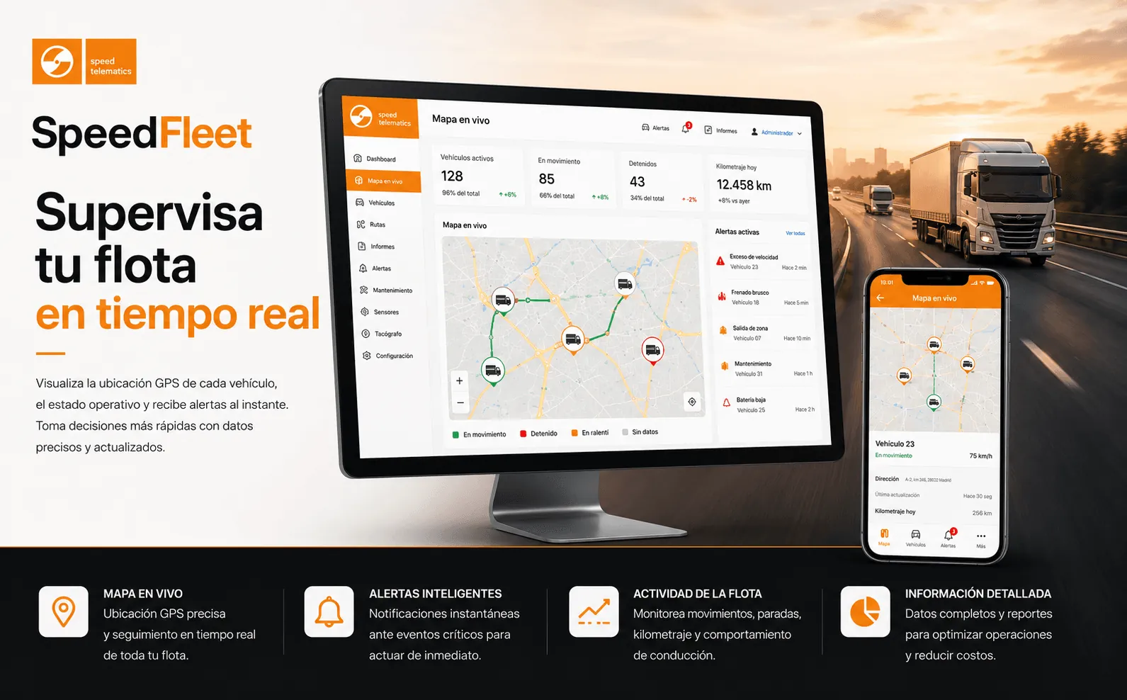 SpeedFleet — Plataforma integral para la gestión y control de flotas en tiempo real — Galería 1