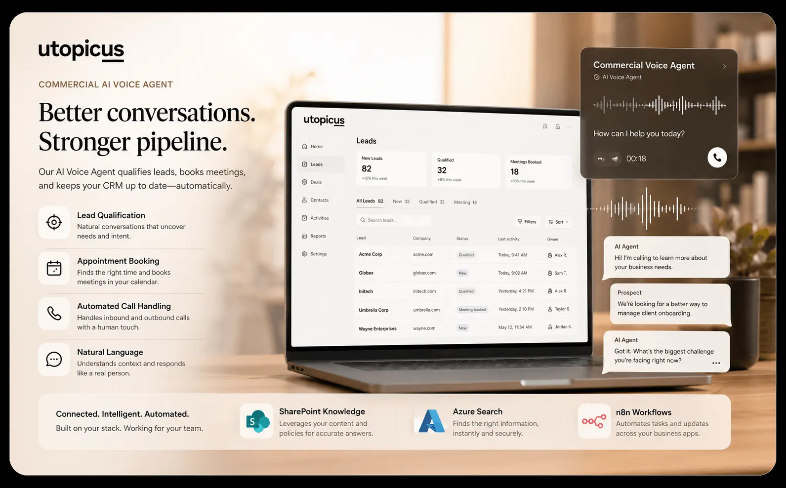 Utopicus — Intranet corporativa y agentes de voz con IA conectados al conocimiento interno — Gallery 1
