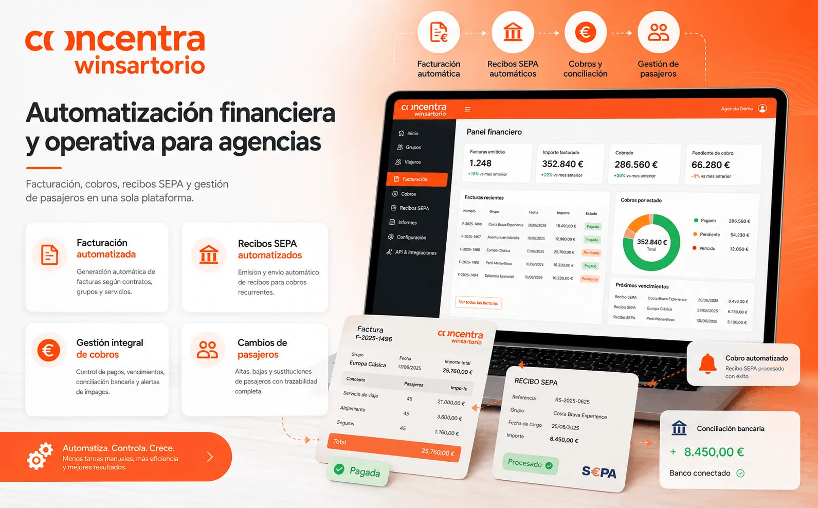 Winsartorio — Portal web para contratación de seguros de viaje para agencias — Galería 2