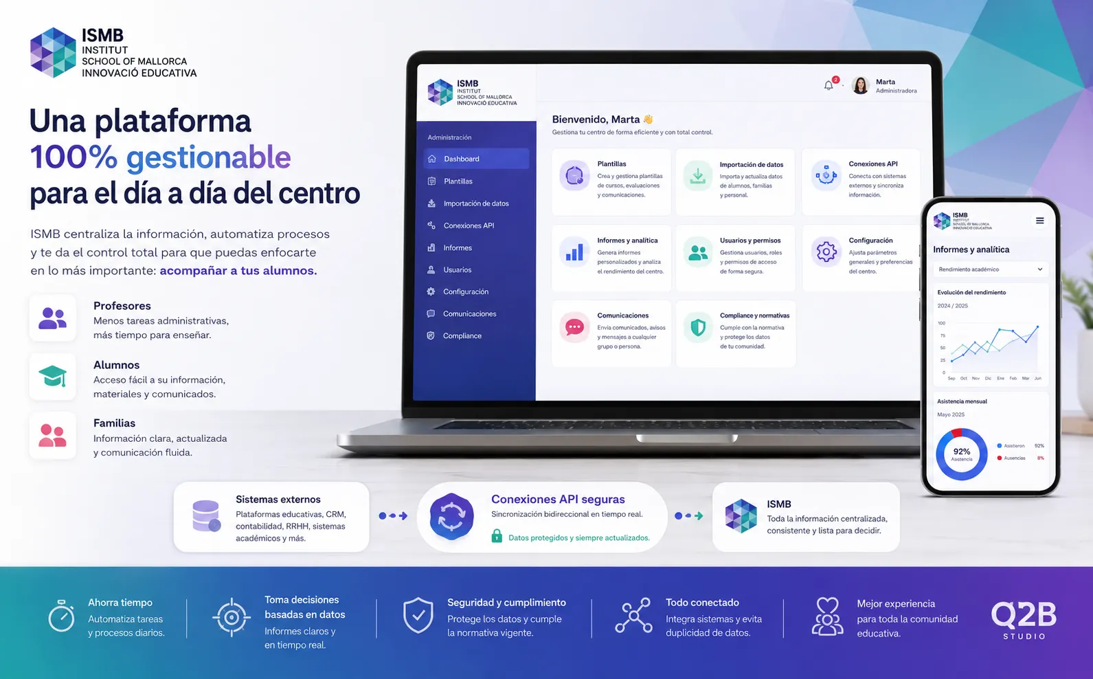 ISMB — Plataforma educativa a medida para la gestión académica, la asistencia y la comunicación — Gallery 2